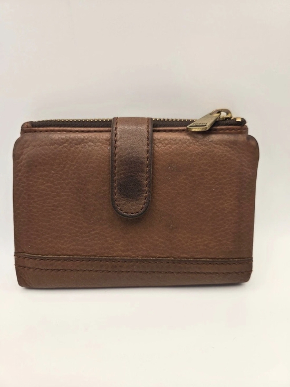 Fossil Madison Tab Multifunction Wallet Brown Leather